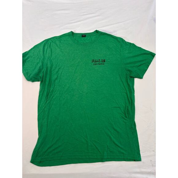 Men's Perfect Tri District Made Bull’s Eye Screen Printing T-shirt XL Green - Picture 2 of 13